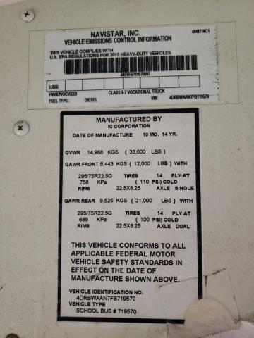 2015 IC CORPORATION RE SERIES SCHOOL #3271671370