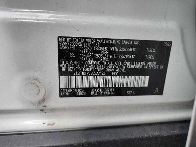 2025 TOYOTA RAV4 LE - 2T3F1RFV5SC533122