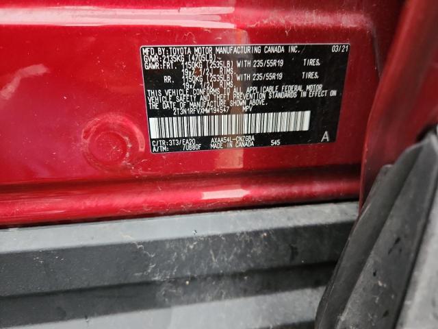 2021 TOYOTA RAV4 LIMIT - 2T3N1RFVXMW194547