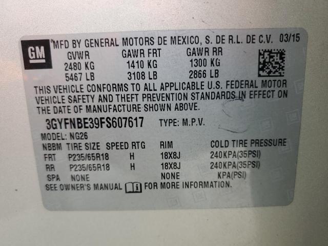 2015 CADILLAC SRX LUXURY #3297147508