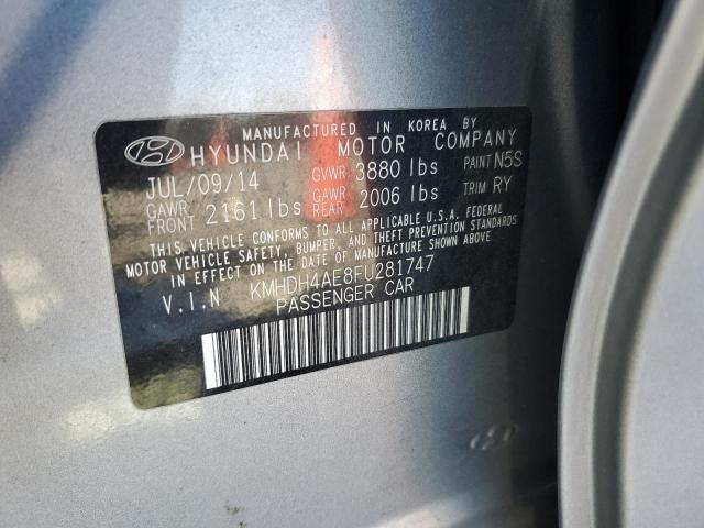 2015 HYUNDAI ELANTRA SE KMHDH4AE8FU281747