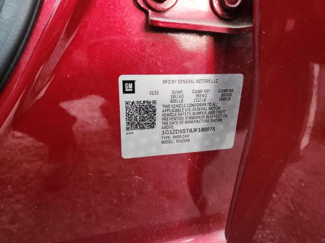 2018 CHEVROLET MALIBU LT 1G1ZD5ST8JF180075