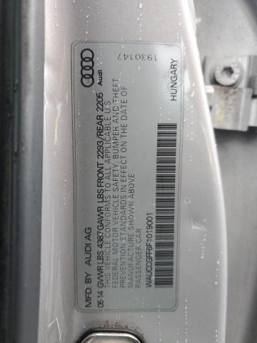 2015 AUDI A3 PREMIUM WAUCCGFF6F1019001