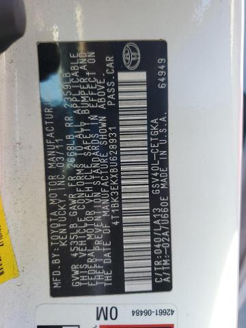 2011 TOYOTA CAMRY SE - 4T1BK3EKXBU628931