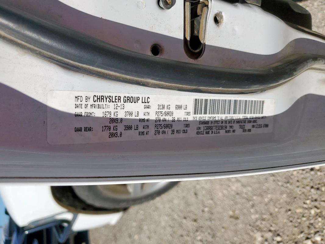 2014 RAM 1500 ST - 1C6RR6KT7ES238194