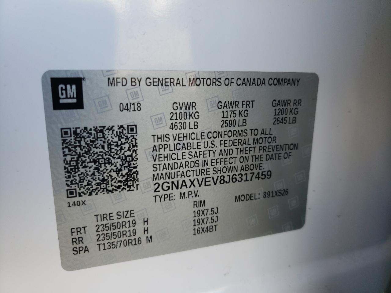 CHEVROLET EQUINOX PREMIER