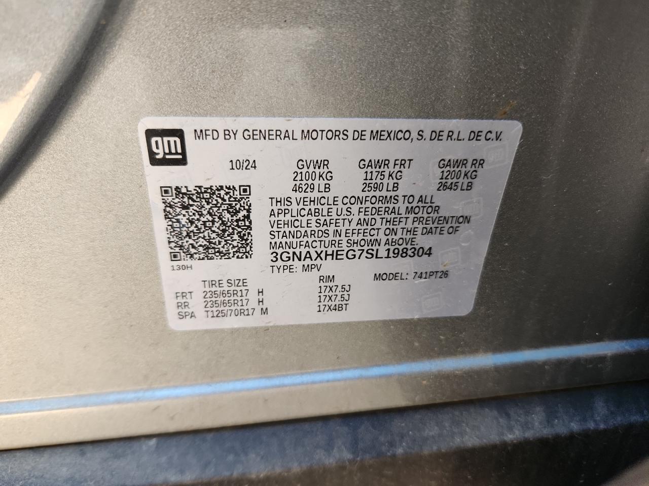 CHEVROLET EQUINOX LT