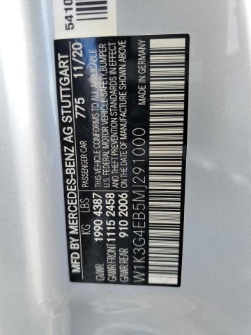 2021 MERCEDES-BENZ A 220 W1K3G4EB5MJ291000