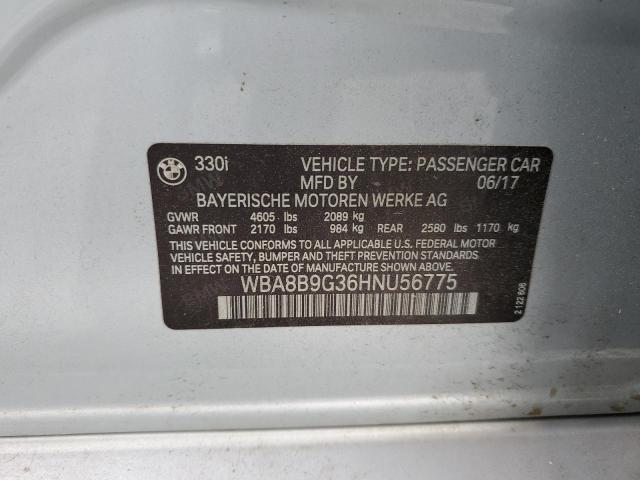 2017 BMW 330 I WBA8B9G36HNU56775