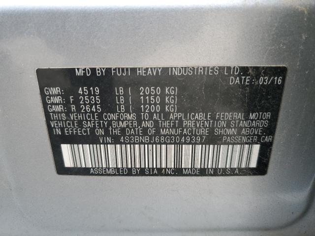 2016 SUBARU LEGACY 2.5 - 4S3BNBJ68G3049397