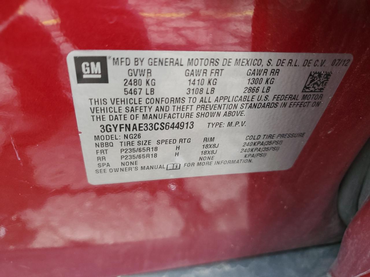 CADILLAC SRX LUXURY COLLECTION