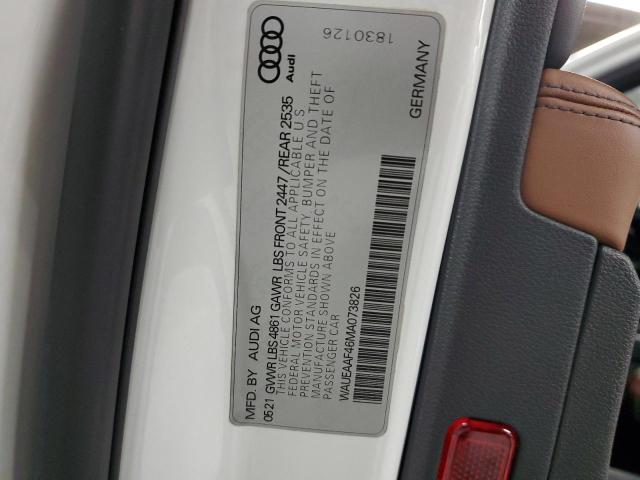 2021 AUDI A4 PREMIUM - WAUEAAF46MA073826