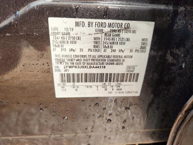 2020 FORD EDGE SEL #3287635021