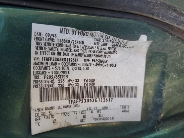 1999 FORD TAURUS SE #3282722284