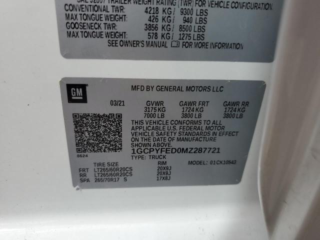 2021 CHEVROLET SILVERADO K1500 LT TRAIL BOSS #3304669921