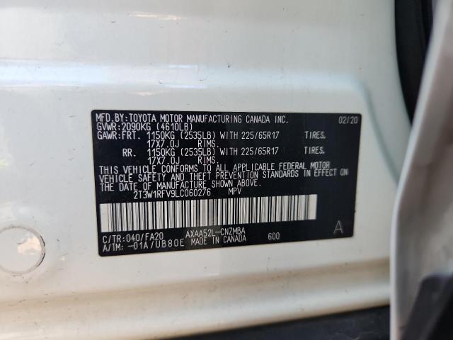 2020 TOYOTA RAV4 XLE #3298153260