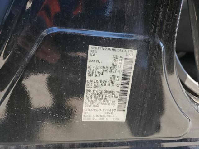 2019 NISSAN MURANO S #3296312464