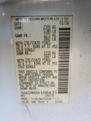 2016 NISSAN MURANO S - 5N1AZ2MH0GN106835