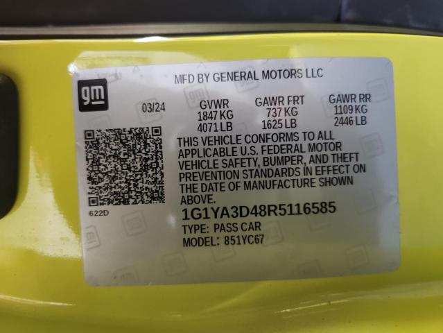 2024 CHEVROLET CORVETTE STINGRAY 1LT 1G1YA3D48R5116585
