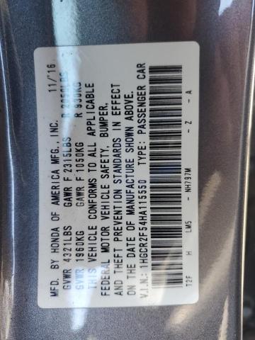 2017 HONDA ACCORD SPORT - 1HGCR2F54HA115550