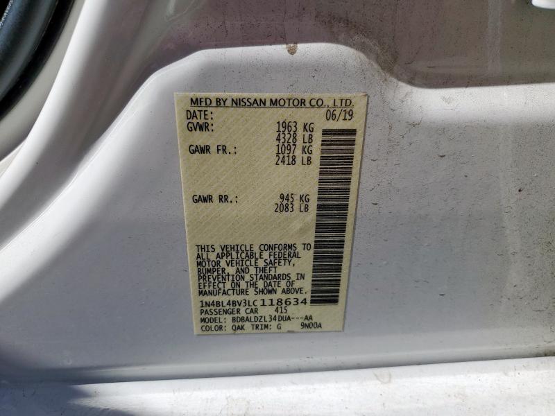 2020 NISSAN ALTIMA S #3303936693