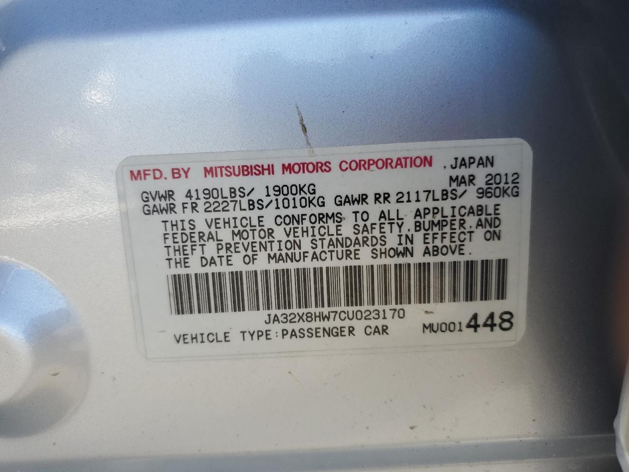 MITSUBISHI LANCER GT