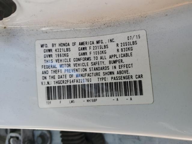 2015 HONDA ACCORD SPO - 1HGCR2F54FA226760