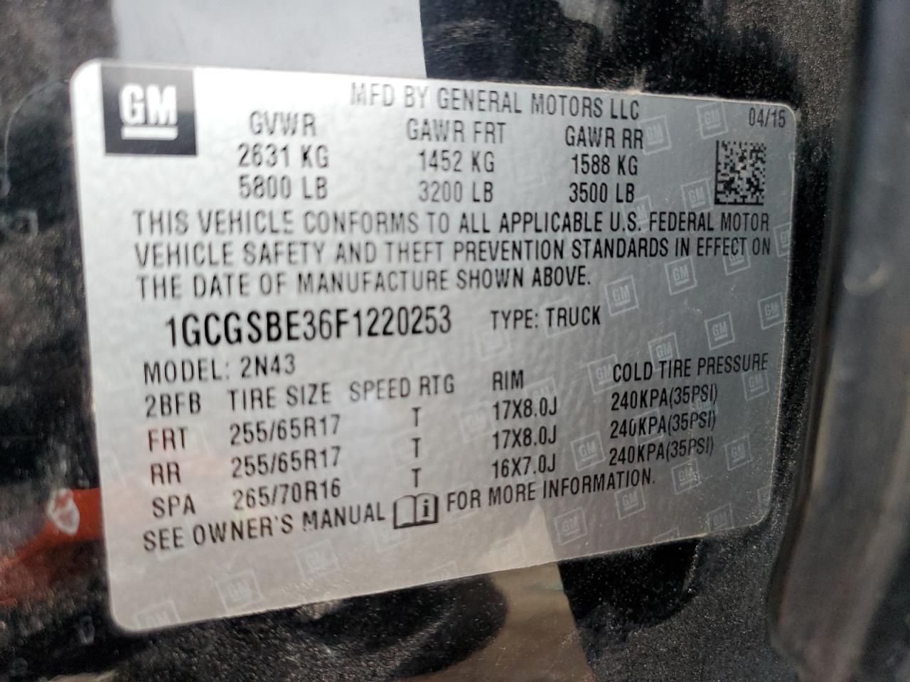 CHEVROLET COLORADO LT