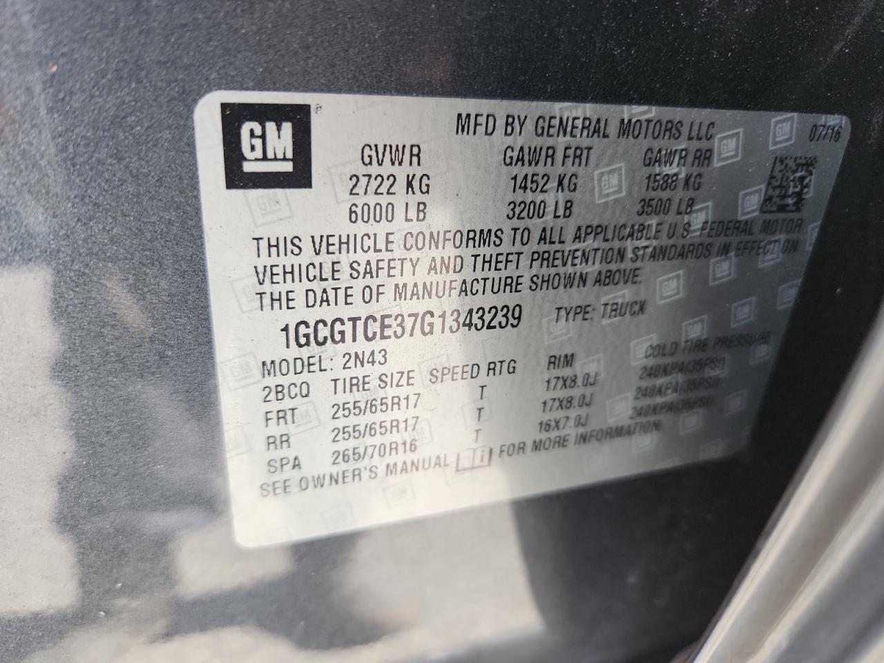 CHEVROLET COLORADO LT