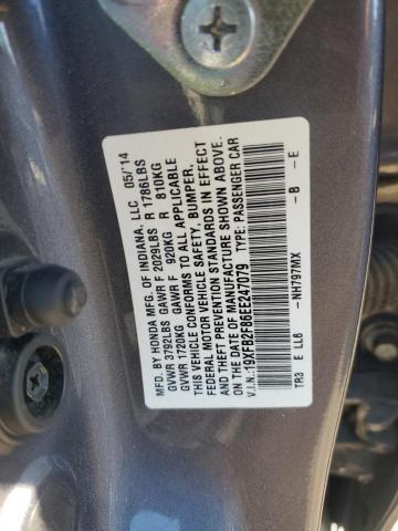 2014 HONDA CIVIC EX #3290190221