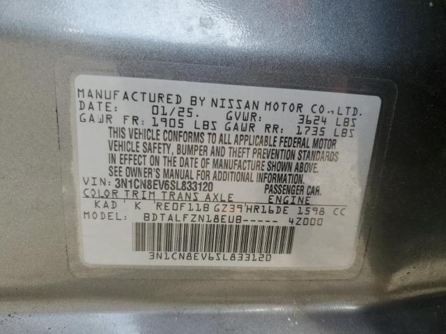 2025 NISSAN VERSA SV 3N1CN8EV6SL833120