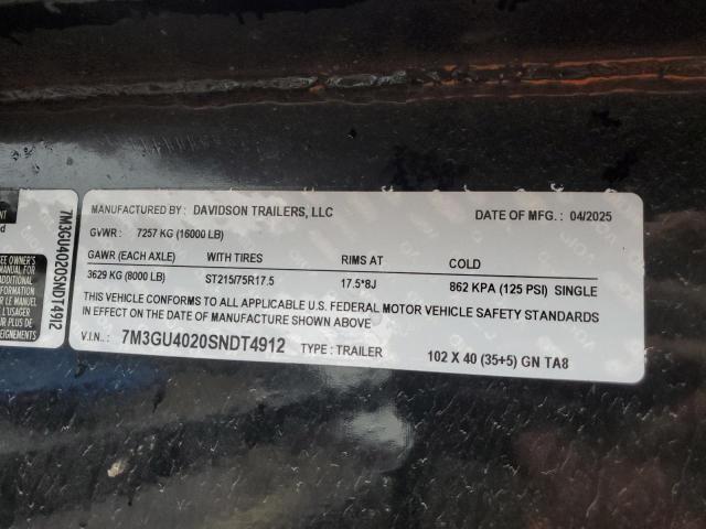 2025 DAVIDSON GOOSENECK #3273762359