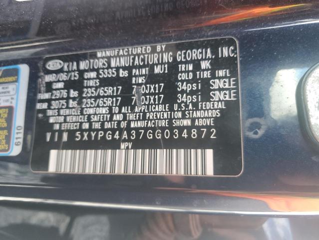 2016 KIA SORENTO LX - 5XYPG4A37GG034872