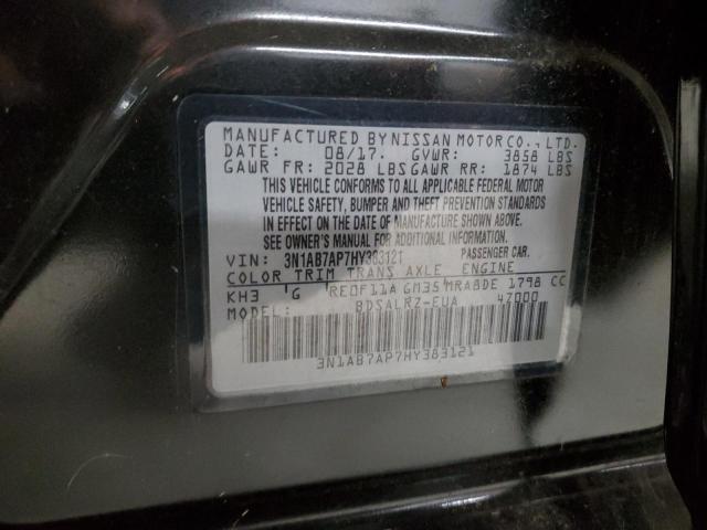 2017 NISSAN SENTRA S #3292393279