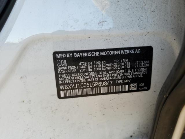 2020 BMW X2 XDRIVE2 WBXYJ1C05L5P69847