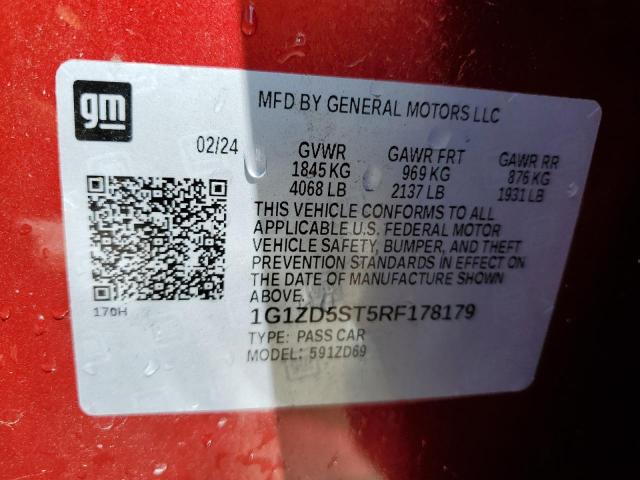 2024 CHEVROLET MALIBU LT - 1G1ZD5ST5RF178179