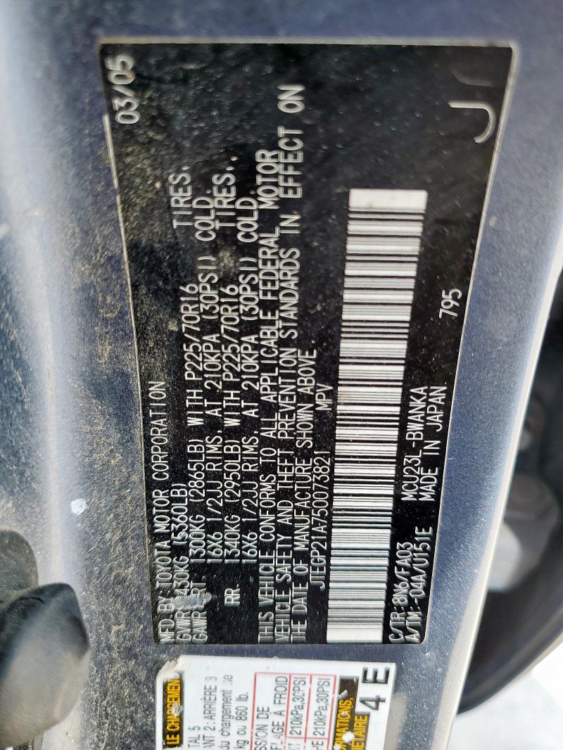 2005 TOYOTA HIGHLANDER LIMITED #3297270389