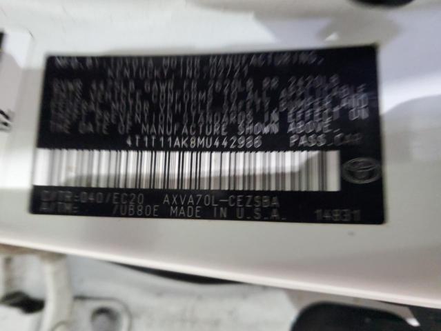 2021 TOYOTA CAMRY SE #3286549179