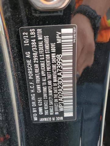 2013 PORSCHE CAYENNE - WP1AD2A23DLA73998