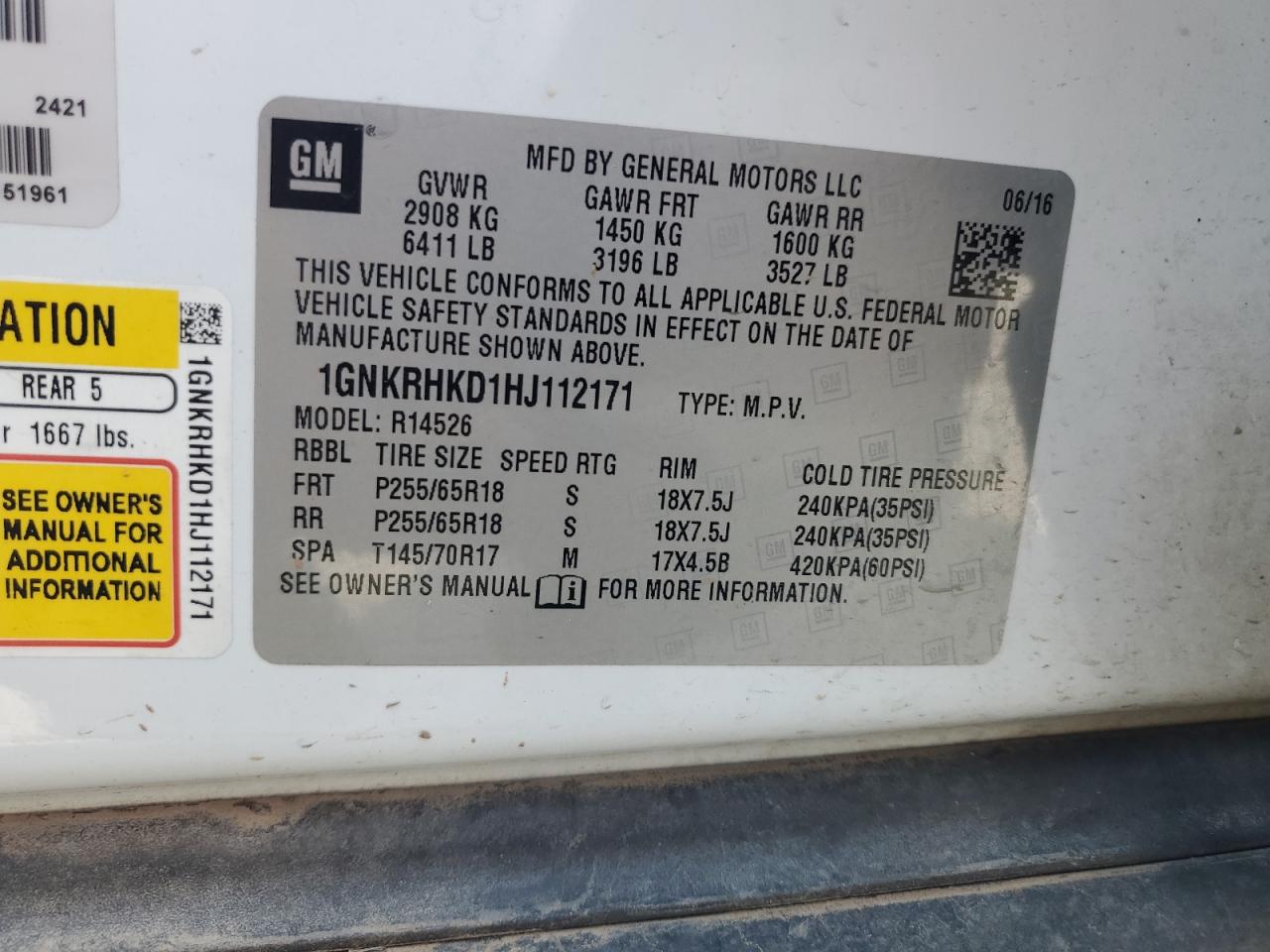 CHEVROLET TRAVERSE LT