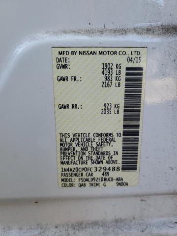 2015 NISSAN LEAF S 1N4AZ0CP0FC329488