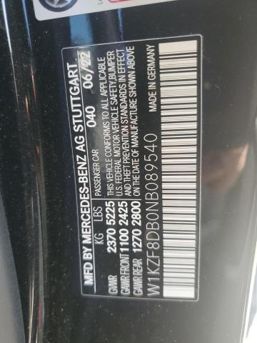 2022 MERCEDES-BENZ E 350 W1KZF8DB0NB089540