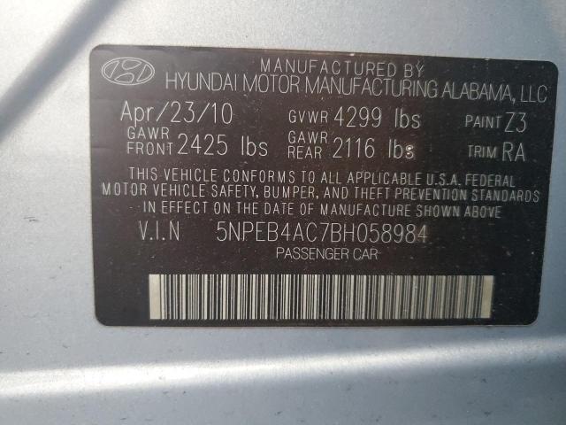 2011 HYUNDAI SONATA GLS #3291292436
