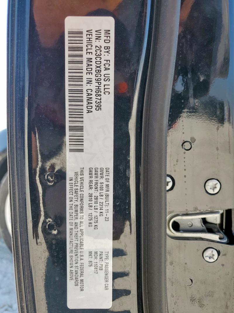 2023 DODGE CHARGER SX 2C3CDXBG9PH687395