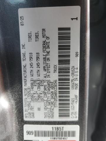 2025 TOYOTA TUNDRA DOU 5TFKB5DA0SX330346