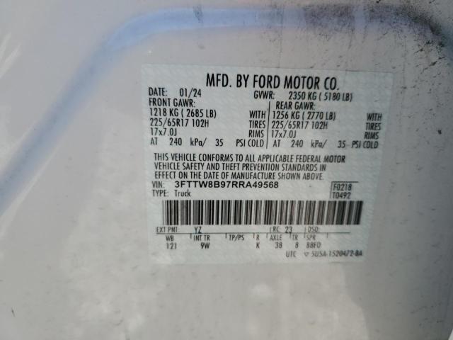 2024 FORD MAVERICK XL 3FTTW8B97RRA49568