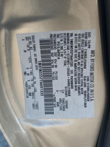 2000 MERCURY SABLE LS P #3286845230