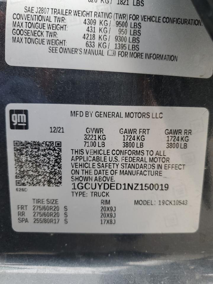 CHEVROLET SILVERADO K1500 LT