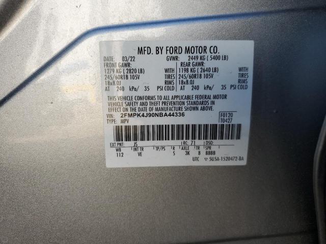 2022 FORD EDGE SEL #3291726245