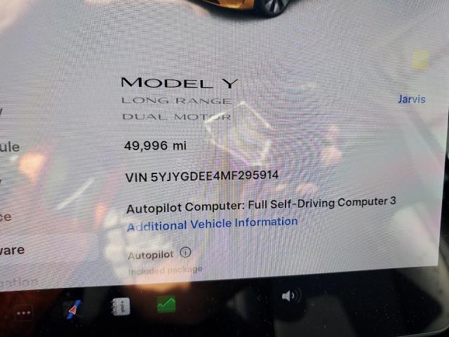 2021 TESLA MODEL Y - 5YJYGDEE4MF295914